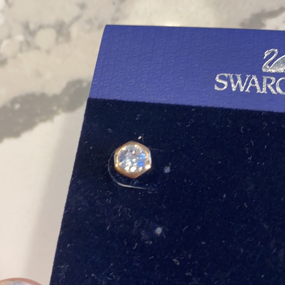 Swarovski earring 1 carat size rose gold - Picture 2 of 2